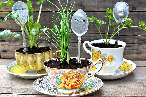 riciclo creativo giardinaggio