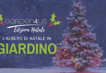 Albero di Natale in giardino